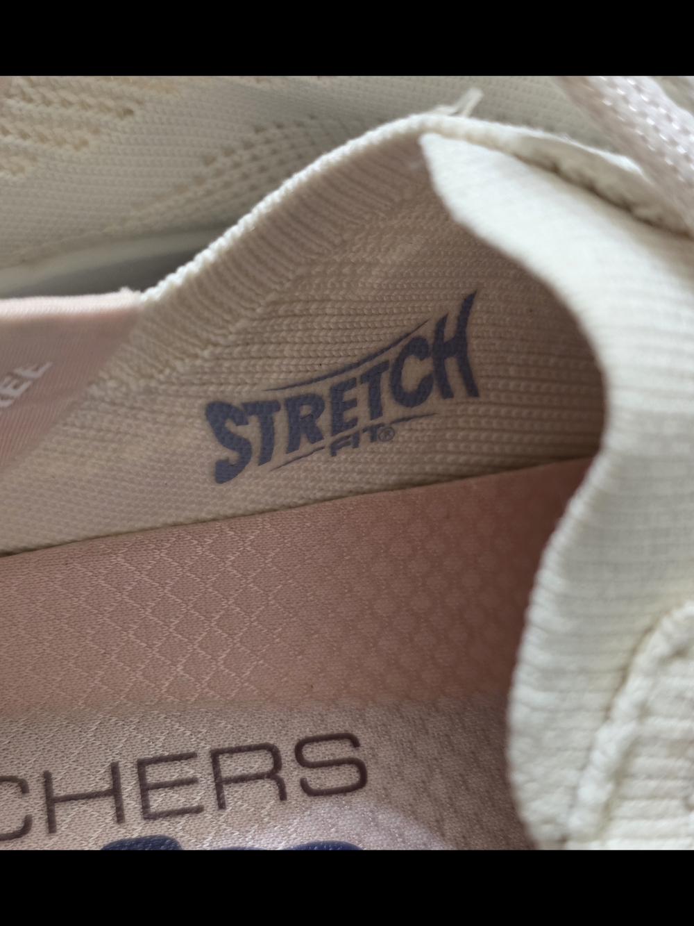 Skechers Pale Pink Knit Slip-Ins Natural Training Sneakers Size 9 - Picture 9 of 14
